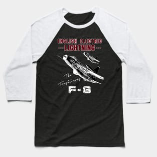 English Electric Lightning F-6 British Vintage Fighter Jet Baseball T-Shirt